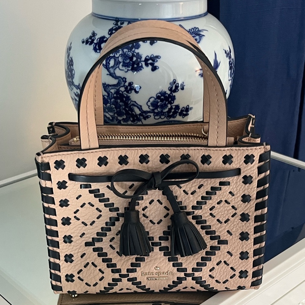 Kate Spade Elegant Black and Tan Handbag